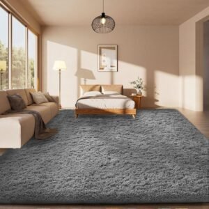 Area Rug 6x9 Vintage Rug: Washable Living Room Rug Retro Medallion Distressed Large Rug Soft Low Pile Non-Slip Rugs Indoor Floor Carpet for Bedroom Kitchen Nursery Dining Table Office